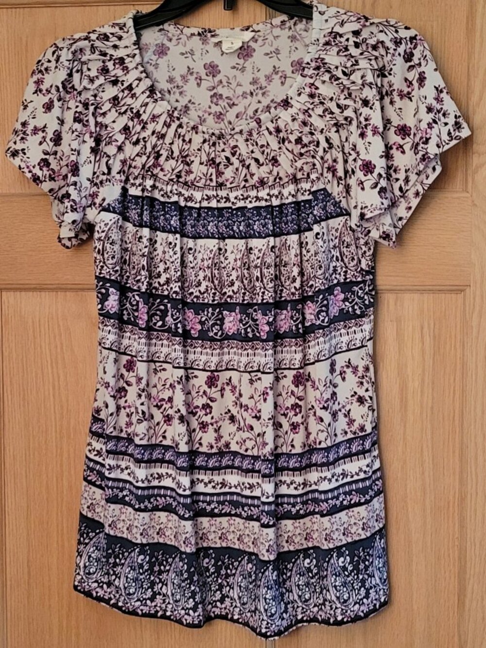 STYLE & COMPANY Floral Print Women's Top Size Small